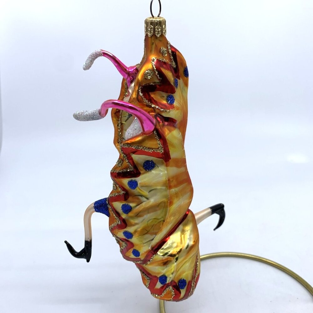Vintage Whitehurst 6" Art Glass Butterfly Lady Dancer Cocoon Ornament Handblown - Picture 6 of 13